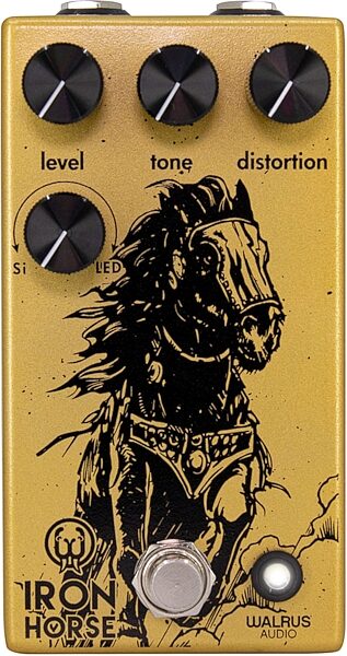 open zoom image for Walrus Audio Iron Horse V3 Distortion Pedal, New, Action Position Back