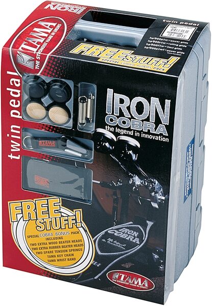 open zoom image for Tama HP900RS Iron Cobra Rolling Glide Bass Pedal, Bonus Pedal Pack