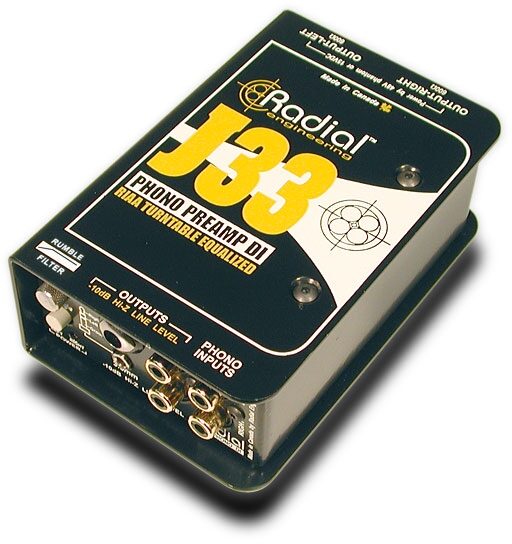 open zoom image for Radial J33 Phono Preamp and Turntable DI Box, Main