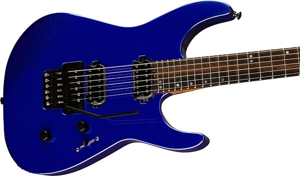 open zoom image for Jackson American Series Virtuoso DK Electric Guitar (with Case), Mystic Blue, Open Box (Good), Action Position Back