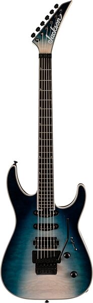 open zoom image for Jackson Pro Plus Soloist SLA3Q Electric Guitar (with Gig Bag), Poplar Burst, Open Box (Very Good), Action Position Back