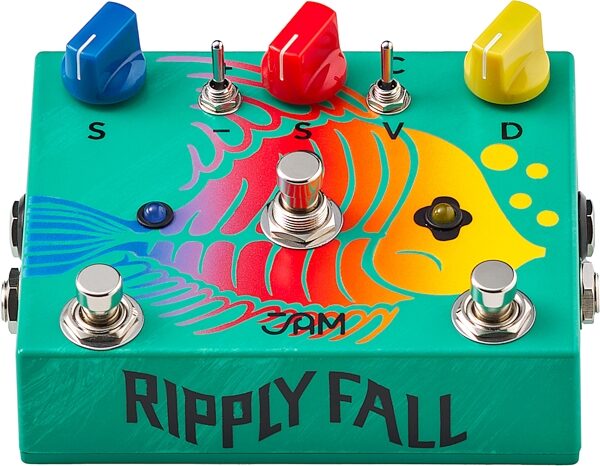 open zoom image for JAM Pedals RipplyFall Chorus Vibrato Phaser Pedal, New, Action Position Back
