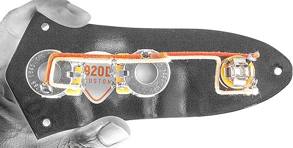 open zoom image for 920D Custom JB-CON-CH/BK Dual Bass Concentric Control Plate, Black, Action Position Back