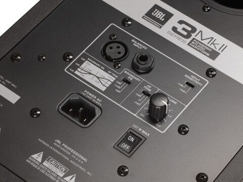 open zoom image for JBL 306P MKII 3 Series Powered Studio Monitor, Single Speaker, Rear