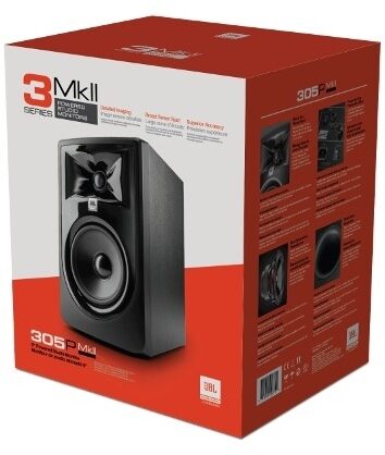 open zoom image for JBL 305P MKII 3 Series Powered Studio Monitor, Single Speaker, Packaging