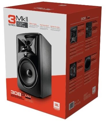 open zoom image for JBL 308P MKII 3 Series Powered Studio Monitor, Single Speaker, Packaging