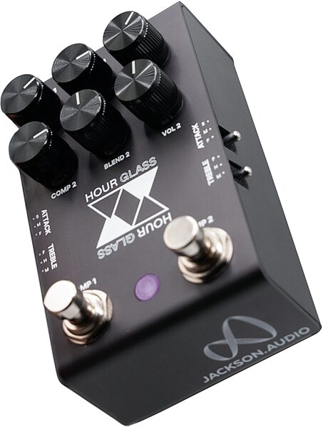 open zoom image for Jackson Audio Hourglass Dual Analog Compressor Pedal, New, Action Position Back