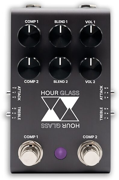 open zoom image for Jackson Audio Hourglass Dual Analog Compressor Pedal, New, Action Position Back