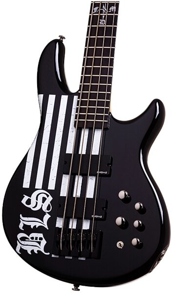 open zoom image for Schecter John JD Deservio BLS Electric Bass, Distressed Flag - Body