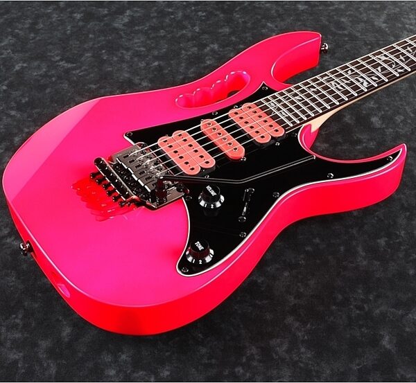 open zoom image for Ibanez Steve Vai JEM Junior SP Electric Guitar, Pink, View