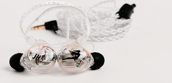open zoom image for Jerry Harvey Audio JH5 Dual-Driver Universal In-Ear Monitors, Clear, Action Position Back