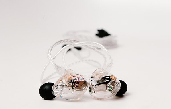 open zoom image for Jerry Harvey Audio JH5 Dual-Driver Universal In-Ear Monitors, Clear, Action Position Back