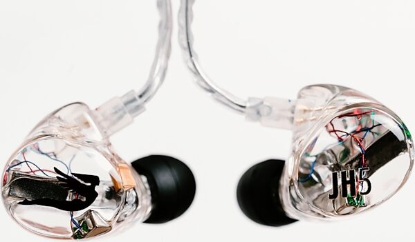 open zoom image for Jerry Harvey Audio JH5 Dual-Driver Universal In-Ear Monitors, Clear, Main