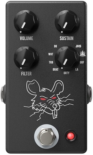 open zoom image for JHS PackRat Distortion Pedal, Black, main