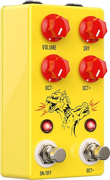 open zoom image for JHS Double Dragon Lo-Fi Octave Device Pedal, New, Action Position Back