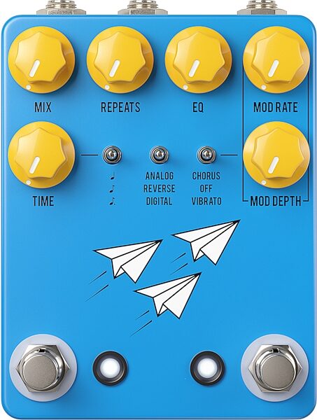 open zoom image for JHS Flight Delay Pedal, Blue, Action Position Back