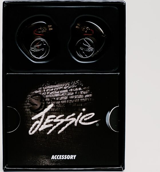 open zoom image for Jerry Harvey Audio Jessie Single-Driver Universal In-Ear Monitors, Black, Action Position Back