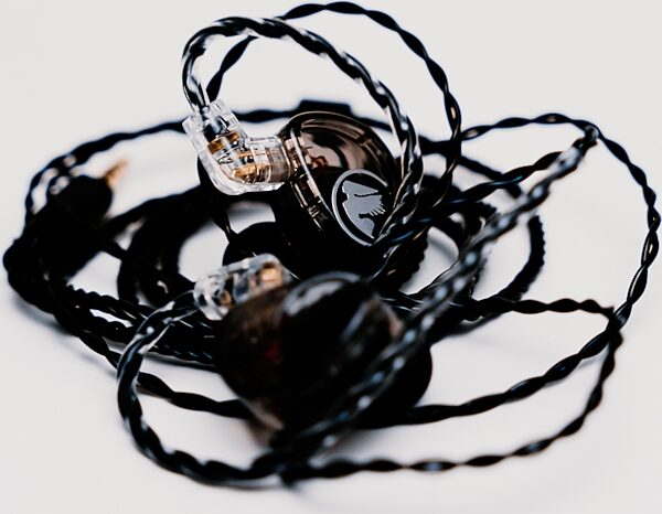 open zoom image for Jerry Harvey Audio Jessie Single-Driver Universal In-Ear Monitors, Black, Action Position Back