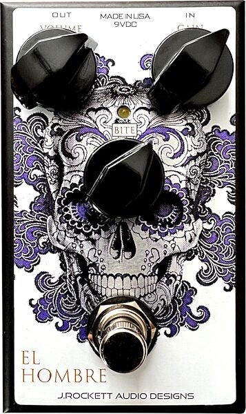 open zoom image for J. Rockett Audio El Hombre Overdrive Pedal, New, Action Position Back