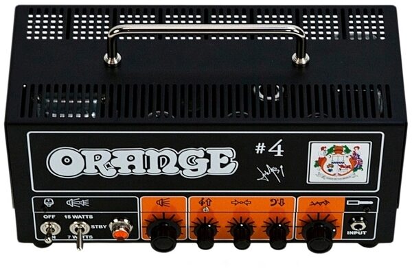 open zoom image for Orange Signature #4 Jim Root Terror Guitar Amplifier Head (15 Watts), Top