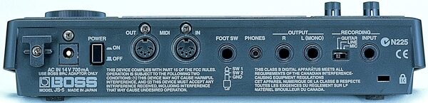 open zoom image for Boss JS5 JamStation, Rear