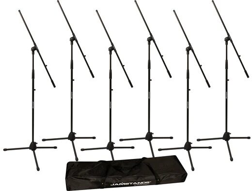 open zoom image for Ultimate Support JamStands JS-MCFB6PK Tripod Mic Stand Bundle, 6-Pack, 6-Pack, Main