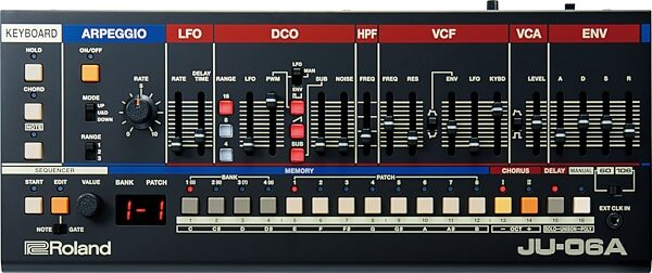 open zoom image for Roland JU-06A Boutique Series Synthesizer, New, Action Position Back