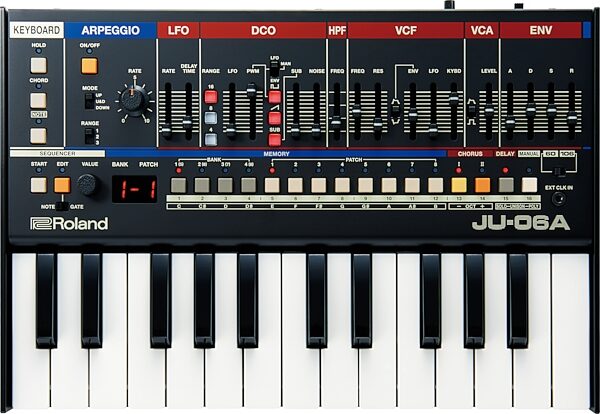 open zoom image for Roland JU-06A Boutique Series Synthesizer, New, Action Position Back