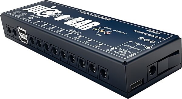 open zoom image for J. Rockett Audio Juice Bar Power Distributor, Black, Open Box (Very Good), Action Position Back
