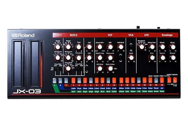 open zoom image for Roland JX-03 Boutique Synthesizer Module, Main
