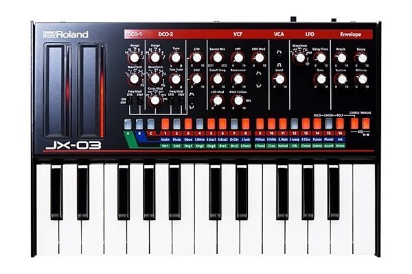 open zoom image for Roland JX-03 Boutique Synthesizer Module, With K-25m 7