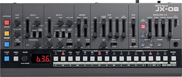 open zoom image for Roland JX-08 Boutique Desktop Synthesizer, New, Main