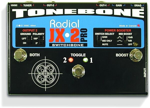 open zoom image for Radial Tonebone JX2 Switchbone AB/Y Pedal, Top