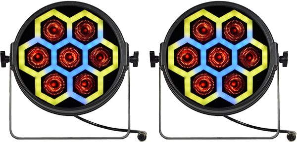 open zoom image for JMAZ Versa Flex PAR TRON7 Stage Lights (Pair) for Versa Flex Bar System, New, Action Position Back