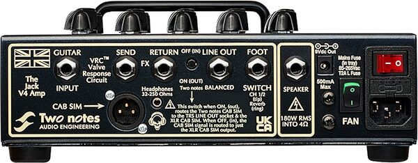 open zoom image for Victory V4 The Jack Pedalboard Amp with Two Notes, New, Action Position Back
