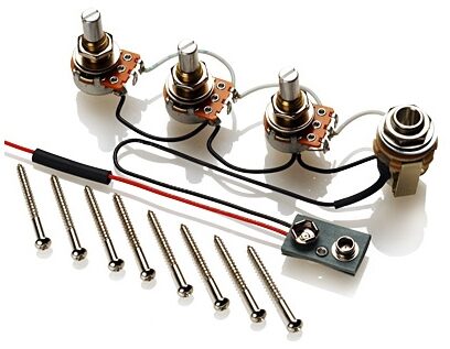 open zoom image for EMG J Set Bass Guitar Pickup Set, Black, Controls