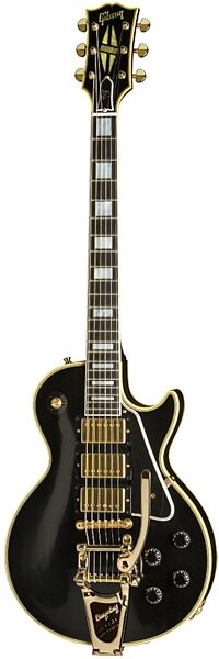 open zoom image for Gibson Jimmy Page Les Paul Custom Vintage Original Spec Electric Guitar Signed by Jimmy Page, Ebony