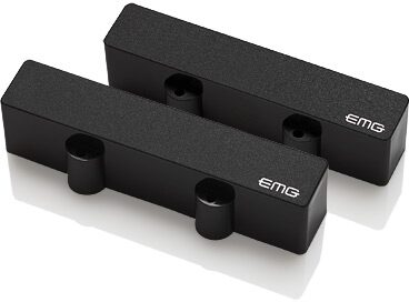open zoom image for EMG J Set Bass Guitar Pickup Set, Black, Main