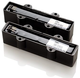 open zoom image for EMG J Set Bass Guitar Pickup Set, Black, Back