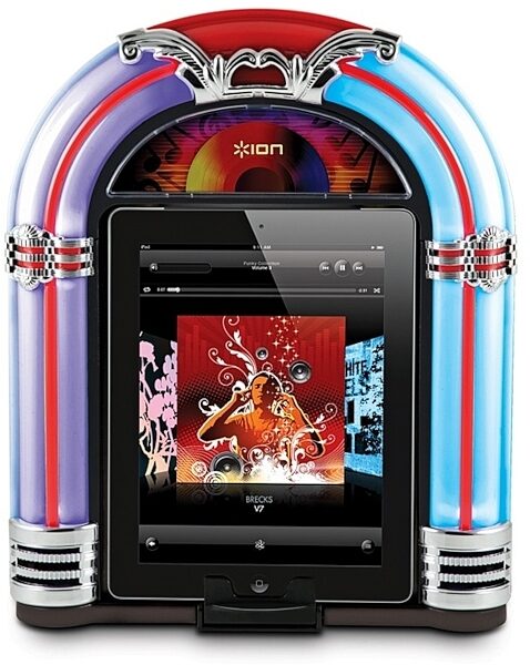 open zoom image for ION Audio Jukebox Dock Speaker for iOS Devices, In Use