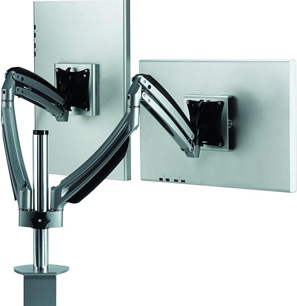 open zoom image for Chief Kontour K1C200 Dynamic Dual Monitor Mount, Silver Back