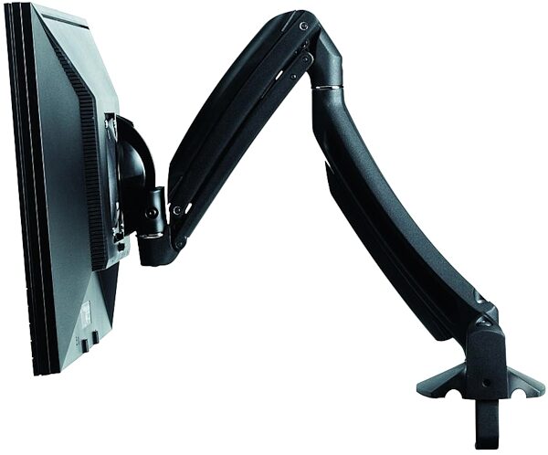 open zoom image for Chief Kontour K1D100 Dynamic Single Monitor Desk Clamp Mount, Silver Height Adjustment
