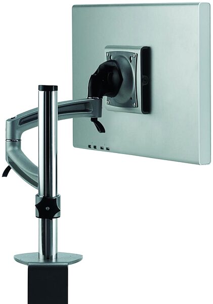open zoom image for Chief Kontour K2C100 Single Monitor Column Clamp Mount, Silver Back