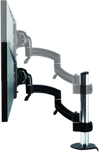 open zoom image for Chief Kontour K2C100 Single Monitor Column Clamp Mount, Black Height Adjustment