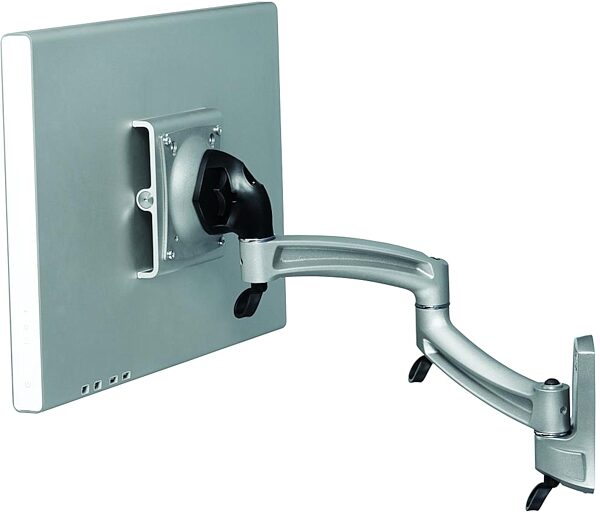 open zoom image for Chief Kontour K2W100 Dual Arm Single Monitor Wall Mount, Silver