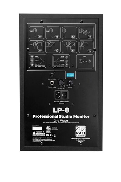 open zoom image for Kali Audio LP-8 V2 Powered Studio Monitor, Single Speaker, Black, Open Box (Like New), view