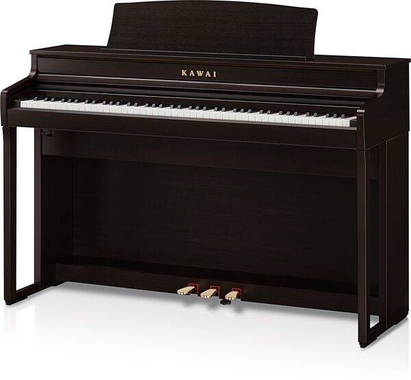 open zoom image for Kawai CA401 Digital Piano, Rosewood, Action Position Back