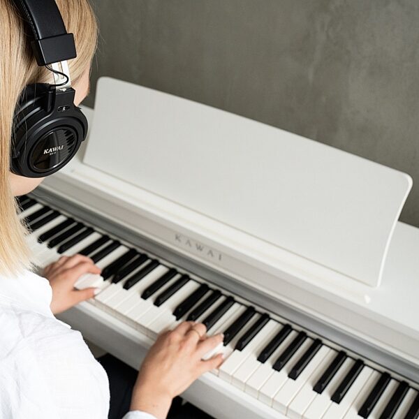 open zoom image for Kawai CN-201 Digital Piano, Light Oak, Action Position Back
