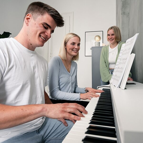 open zoom image for Kawai CN-201 Digital Piano, Light Oak, Action Position Back