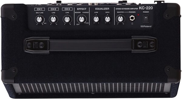 open zoom image for Roland KC-220 Battery-Powered Stereo Keyboard Amplifier, New, Top